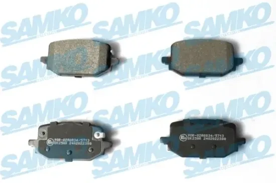 Bremsbelagsatz, Scheibenbremse Hinterachse SAMKO 5SP2388 Bild Bremsbelagsatz, Scheibenbremse Hinterachse SAMKO 5SP2388
