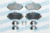 Bremsbelagsatz, Scheibenbremse Vorderachse SAMKO 5SP671K