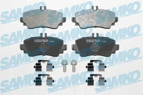 Bremsbelagsatz, Scheibenbremse Vorderachse SAMKO 5SP671K Bild Bremsbelagsatz, Scheibenbremse Vorderachse SAMKO 5SP671K