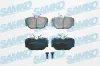 Bremsbelagsatz, Scheibenbremse Hinterachse SAMKO 5SP739