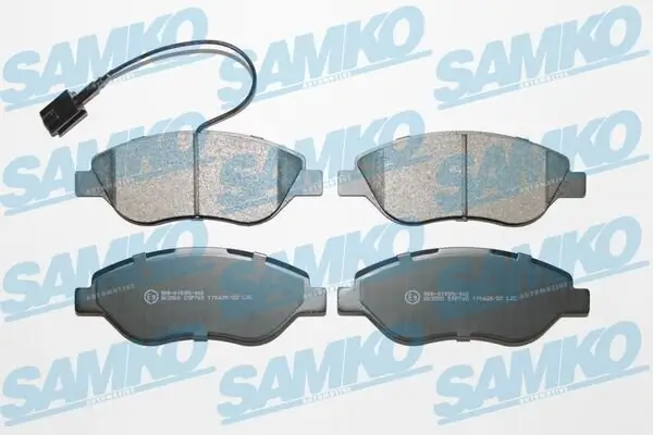 Bremsbelagsatz, Scheibenbremse Vorderachse SAMKO 5SP765