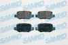 Bremsbelagsatz, Scheibenbremse Hinterachse SAMKO 5SP850