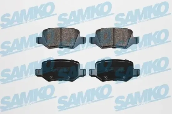 Bremsbelagsatz, Scheibenbremse Hinterachse SAMKO 5SP850 Bild Bremsbelagsatz, Scheibenbremse Hinterachse SAMKO 5SP850