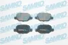 Bremsbelagsatz, Scheibenbremse Hinterachse SAMKO 5SP871