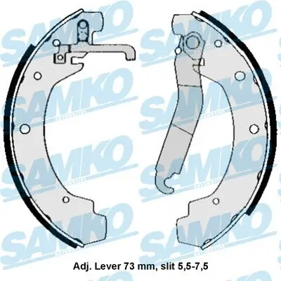 Bremsbackensatz SAMKO 84570 Bild Bremsbackensatz SAMKO 84570