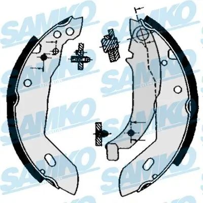 Bremsbackensatz SAMKO 84670 Bild Bremsbackensatz SAMKO 84670