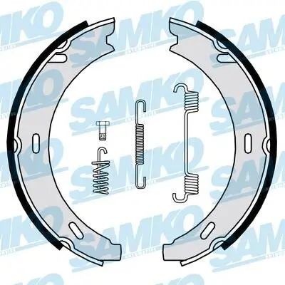 Bremsbackensatz, Feststellbremse SAMKO 84729 Bild Bremsbackensatz, Feststellbremse SAMKO 84729