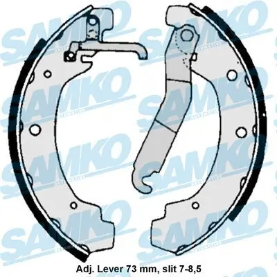 Bremsbackensatz SAMKO 86740