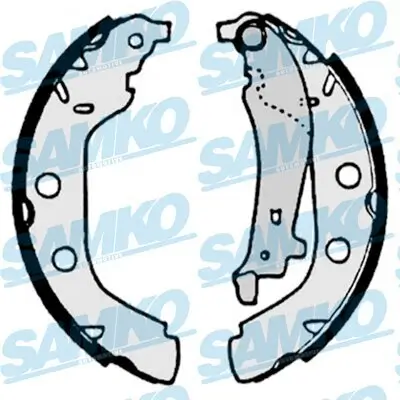 Bremsbackensatz Hinterachse SAMKO 87180 Bild Bremsbackensatz Hinterachse SAMKO 87180