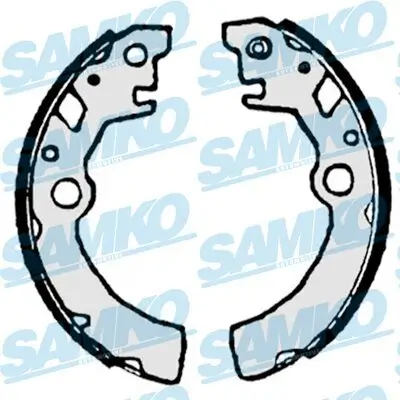 Bremsbackensatz Hinterachse SAMKO 87215 Bild Bremsbackensatz Hinterachse SAMKO 87215