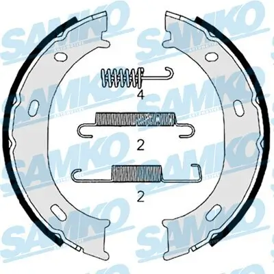 Bremsbackensatz SAMKO 88180