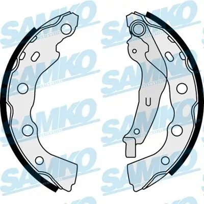 Bremsbackensatz Hinterachse SAMKO 87990 Bild Bremsbackensatz Hinterachse SAMKO 87990