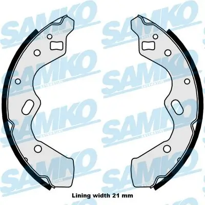 Bremsbackensatz Hinterachse SAMKO 88050