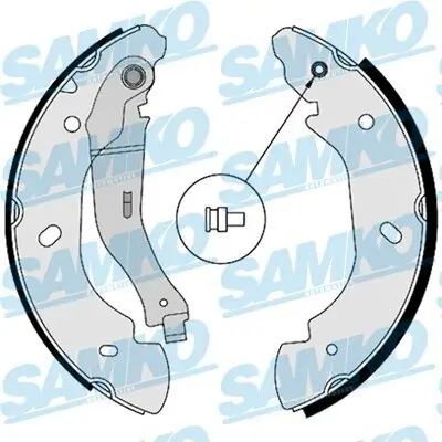 Bremsbackensatz Hinterachse SAMKO 88580 Bild Bremsbackensatz Hinterachse SAMKO 88580