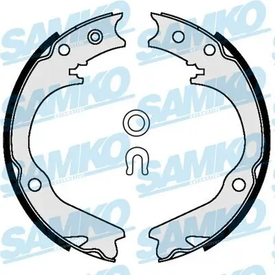 Bremsbackensatz, Feststellbremse Hinterachse SAMKO 89580 Bild Bremsbackensatz, Feststellbremse Hinterachse SAMKO 89580