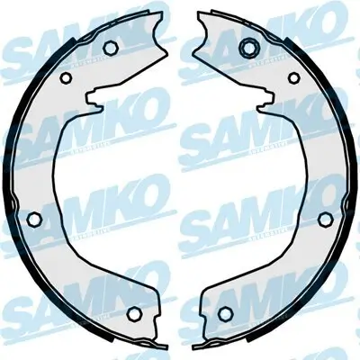 Bremsbackensatz, Feststellbremse Hinterachse SAMKO 89850 Bild Bremsbackensatz, Feststellbremse Hinterachse SAMKO 89850
