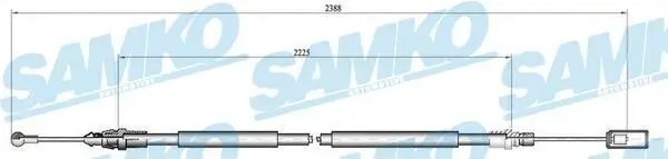 Seilzug, Feststellbremse SAMKO C0213B