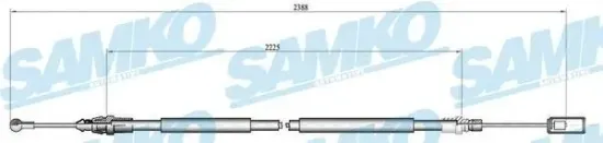 Seilzug, Feststellbremse SAMKO C0213B Bild Seilzug, Feststellbremse SAMKO C0213B