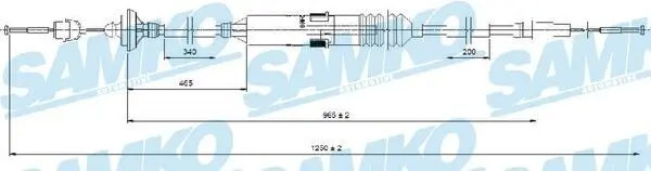 Seilzug, Kupplungsbetätigung SAMKO C0276C