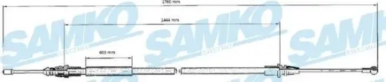 Seilzug, Feststellbremse SAMKO C0707B Bild Seilzug, Feststellbremse SAMKO C0707B