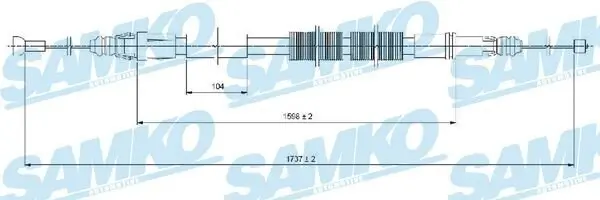 Seilzug, Feststellbremse SAMKO C1028B