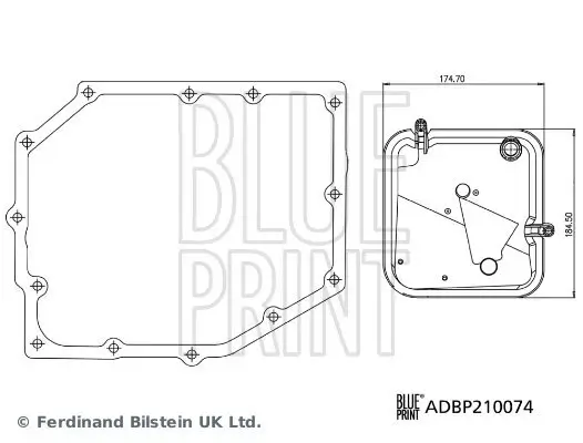Hydraulikfiltersatz, Automatikgetriebe BLUE PRINT ADBP210074 Bild Hydraulikfiltersatz, Automatikgetriebe BLUE PRINT ADBP210074