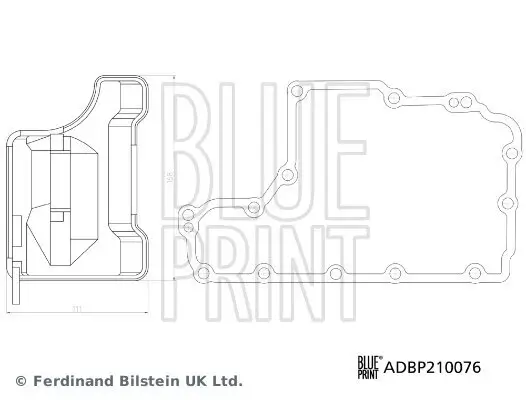 Hydraulikfiltersatz, Automatikgetriebe BLUE PRINT ADBP210076 Bild Hydraulikfiltersatz, Automatikgetriebe BLUE PRINT ADBP210076