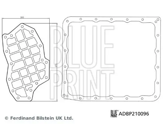 Hydraulikfiltersatz, Automatikgetriebe BLUE PRINT ADBP210096 Bild Hydraulikfiltersatz, Automatikgetriebe BLUE PRINT ADBP210096