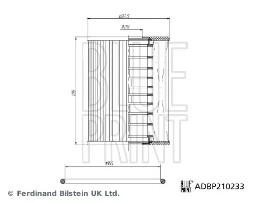 Ölfilter BLUE PRINT ADBP210233 Bild Ölfilter BLUE PRINT ADBP210233