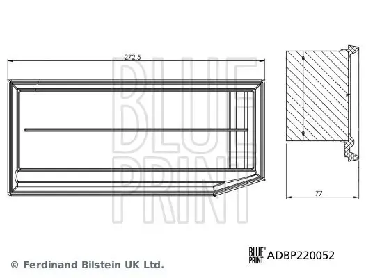 Luftfilter BLUE PRINT ADBP220052 Bild Luftfilter BLUE PRINT ADBP220052