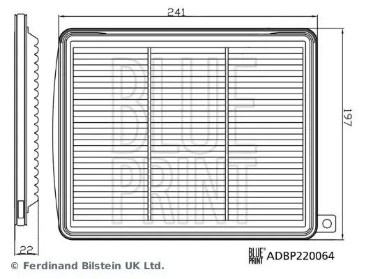 Luftfilter BLUE PRINT ADBP220064 Bild Luftfilter BLUE PRINT ADBP220064