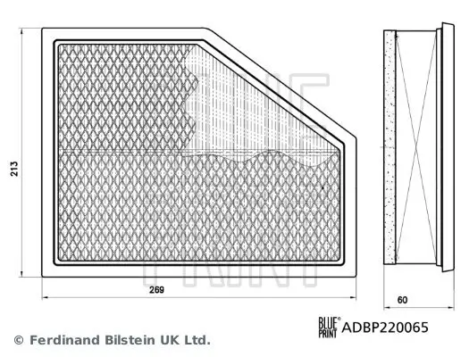 Luftfilter BLUE PRINT ADBP220065 Bild Luftfilter BLUE PRINT ADBP220065