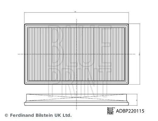 Luftfilter BLUE PRINT ADBP220115 Bild Luftfilter BLUE PRINT ADBP220115