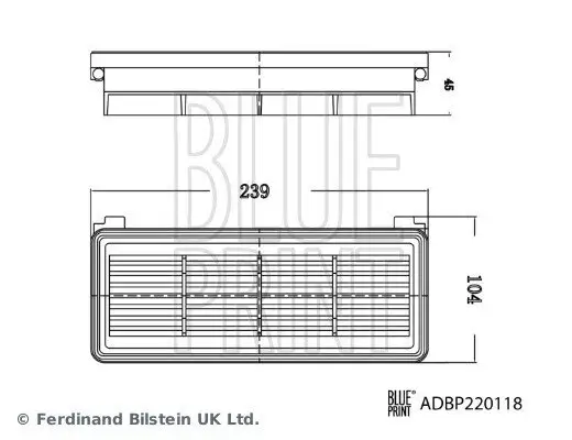 Luftfilter BLUE PRINT ADBP220118 Bild Luftfilter BLUE PRINT ADBP220118