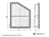 Luftfilter BLUE PRINT ADBP220119 Bild Luftfilter BLUE PRINT ADBP220119