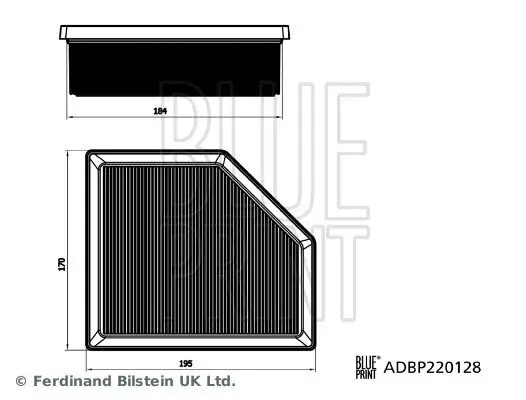 Luftfilter BLUE PRINT ADBP220128 Bild Luftfilter BLUE PRINT ADBP220128