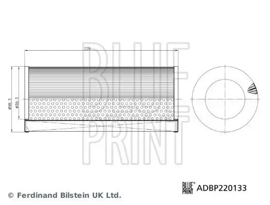 Luftfilter BLUE PRINT ADBP220133