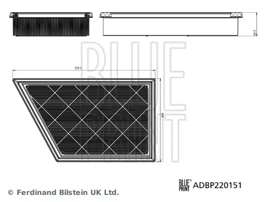 Luftfilter BLUE PRINT ADBP220151
