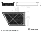 Luftfilter BLUE PRINT ADBP220151