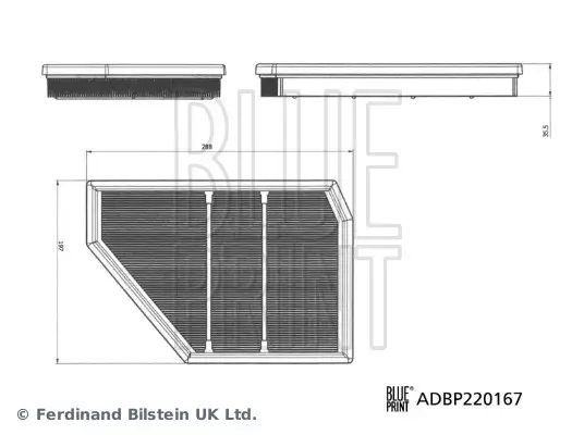 Luftfilter links BLUE PRINT ADBP220167