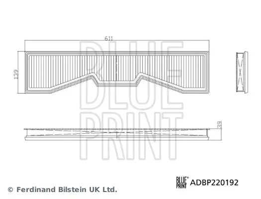 Luftfilter BLUE PRINT ADBP220192