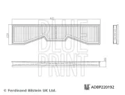 Luftfilter BLUE PRINT ADBP220192