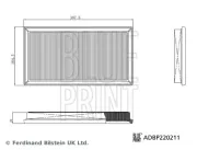 Luftfilter BLUE PRINT ADBP220211
