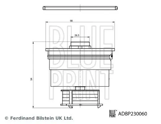 Kraftstofffilter BLUE PRINT ADBP230060 Bild Kraftstofffilter BLUE PRINT ADBP230060