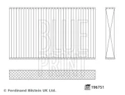 Filter, Innenraumluft BLUE PRINT ADBP250119