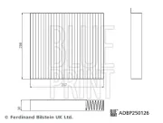 Filter, Innenraumluft BLUE PRINT ADBP250126