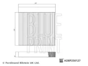 Filter, Innenraumluft BLUE PRINT ADBP250127