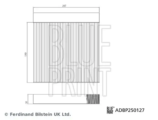 Filter, Innenraumluft BLUE PRINT ADBP250127 Bild Filter, Innenraumluft BLUE PRINT ADBP250127