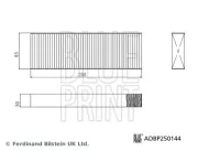 Filtersatz, Innenraumluft BLUE PRINT ADBP250144