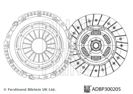 Kupplungssatz BLUE PRINT ADBP300205 Bild Kupplungssatz BLUE PRINT ADBP300205